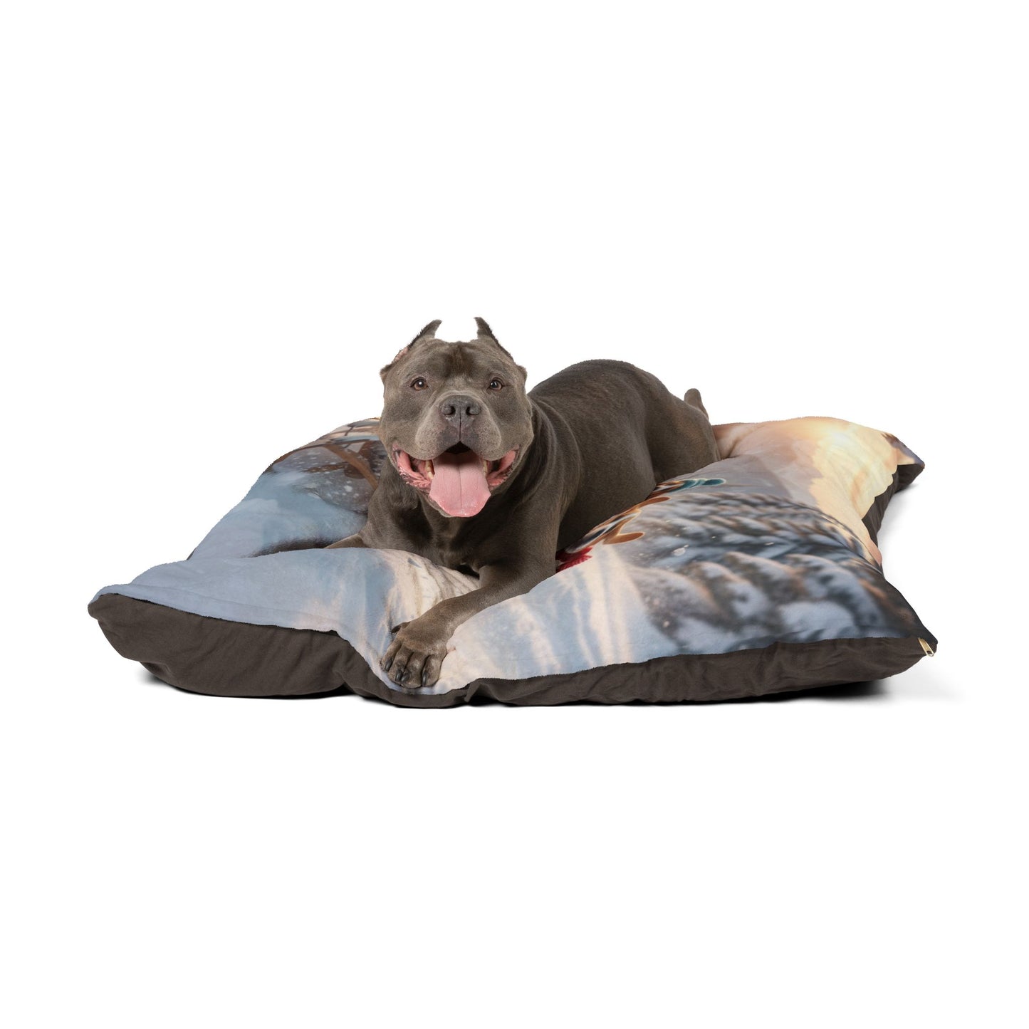 Holiday Sledding Beagle Pet Bed