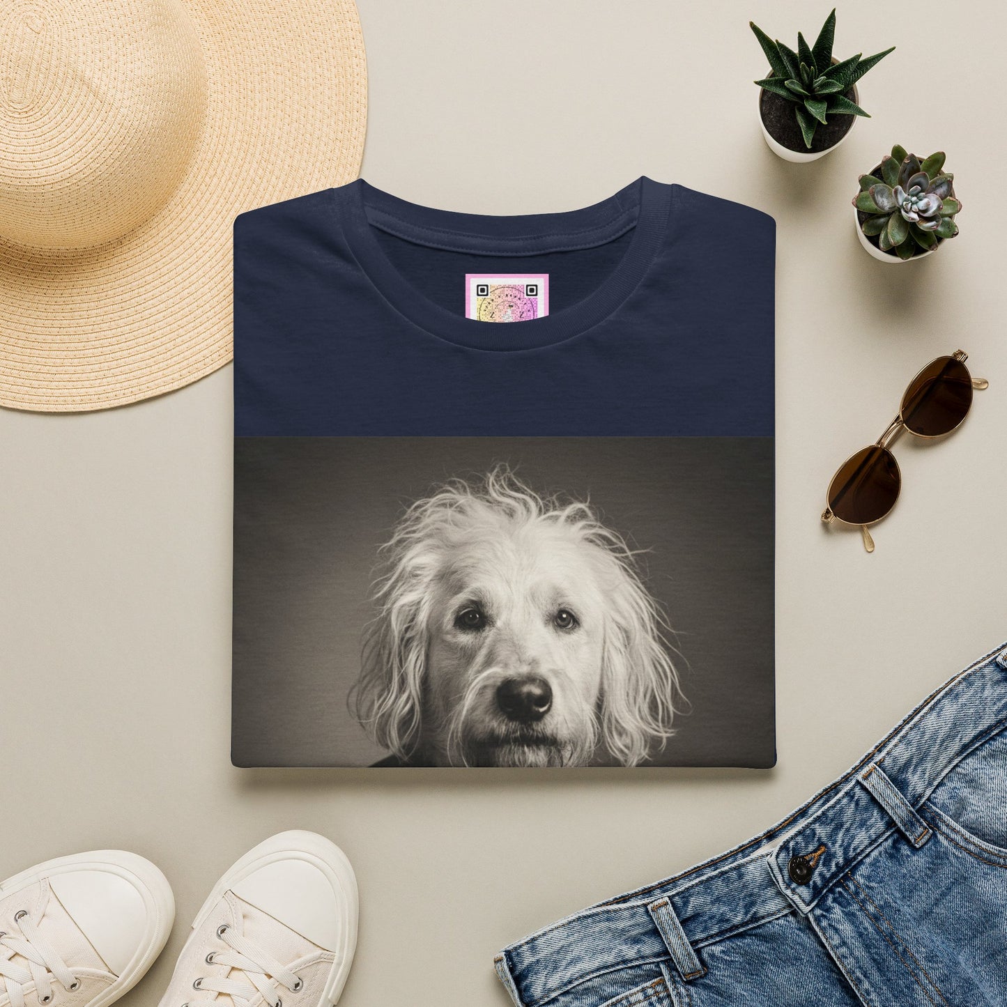 Canine Canvas Collection: Einstein/Sasse Homage Tee Shirt