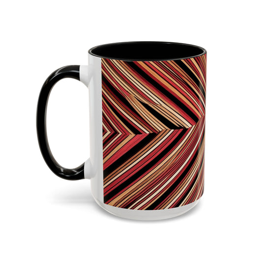 Optical Illusion Accent Mug – Ceramic Coffee Cup