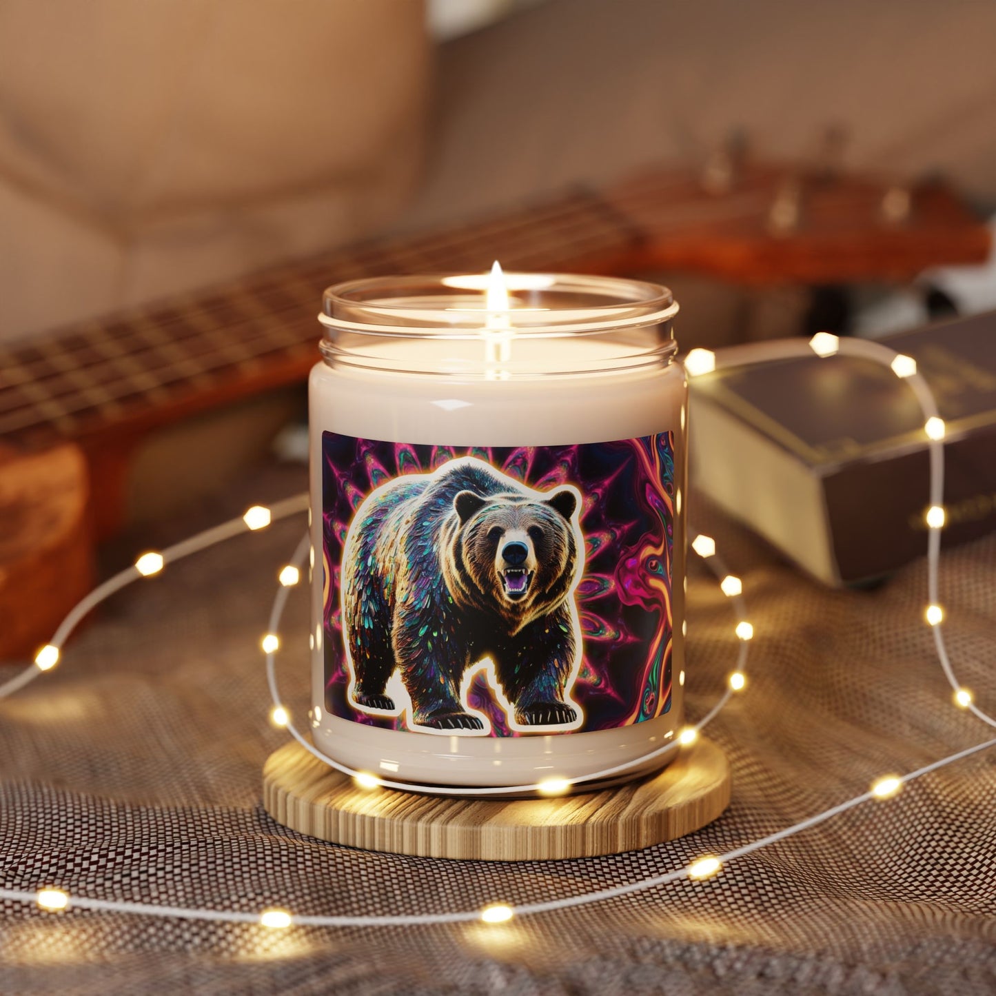 Psychedelic Grizzly- Scented Soy Candle, 9oz