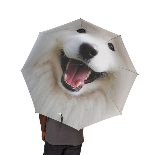 Samoyed Semi-Automatic Foldable Umbrella