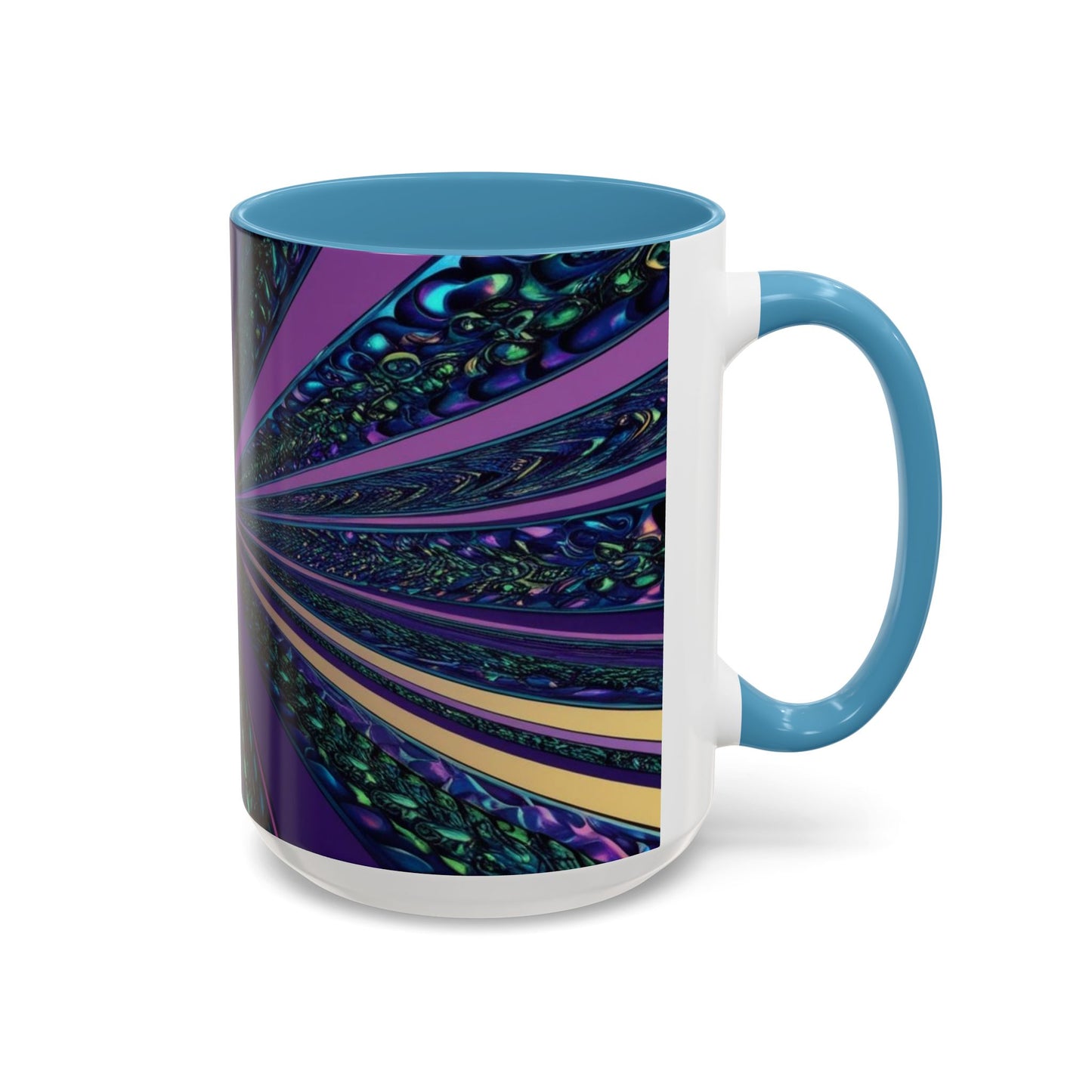 Optical Illusion Accent Mug – Ceramic Coffee Cup