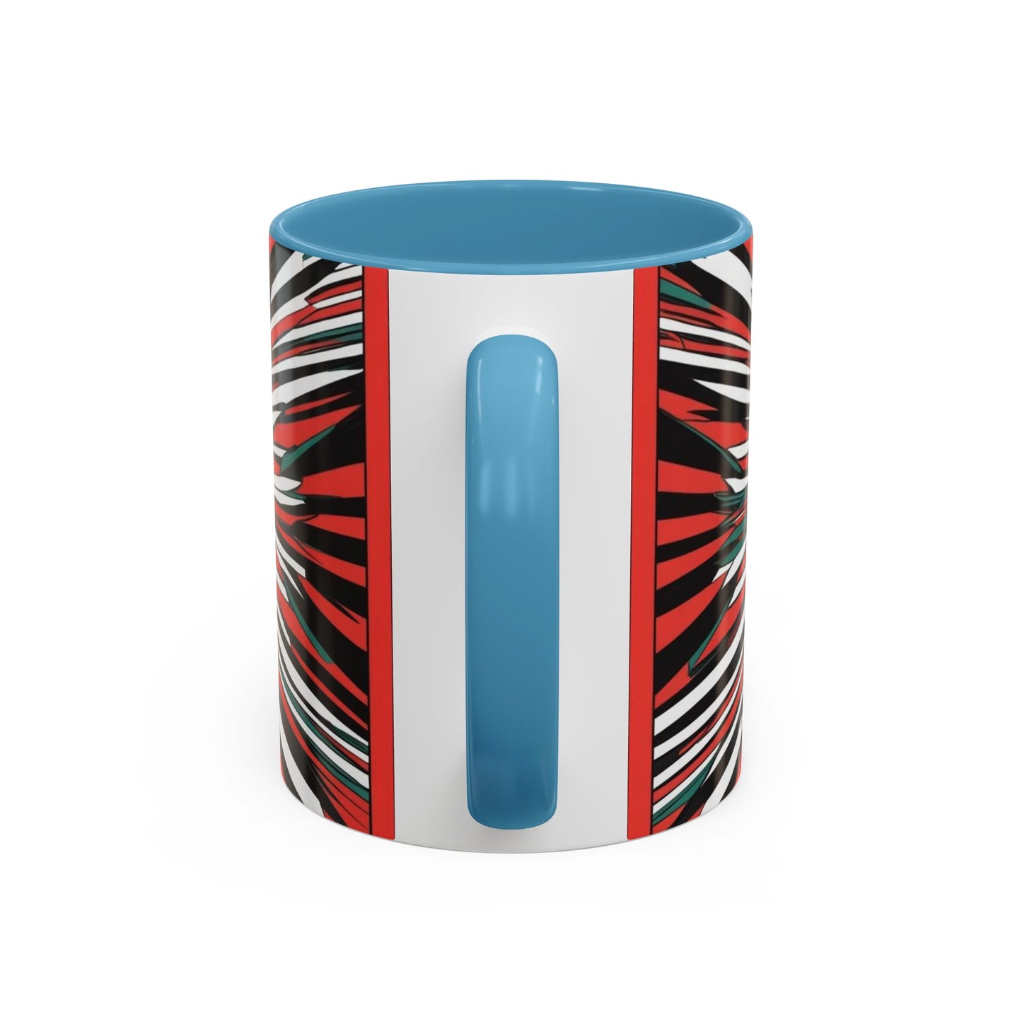 Optical Illusion Accent Mug – Ceramic Coffee Cup