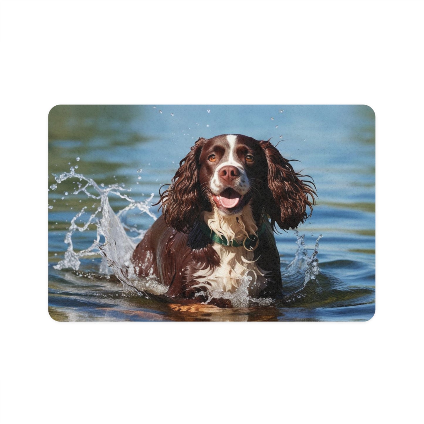 Pet Food Mat (12x18) - Irish Water Spaniel