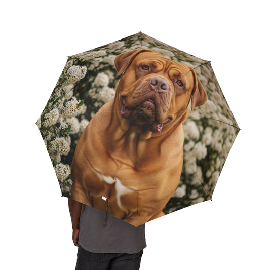 Dogue de Bordeaux Semi-Automatic Foldable Umbrella