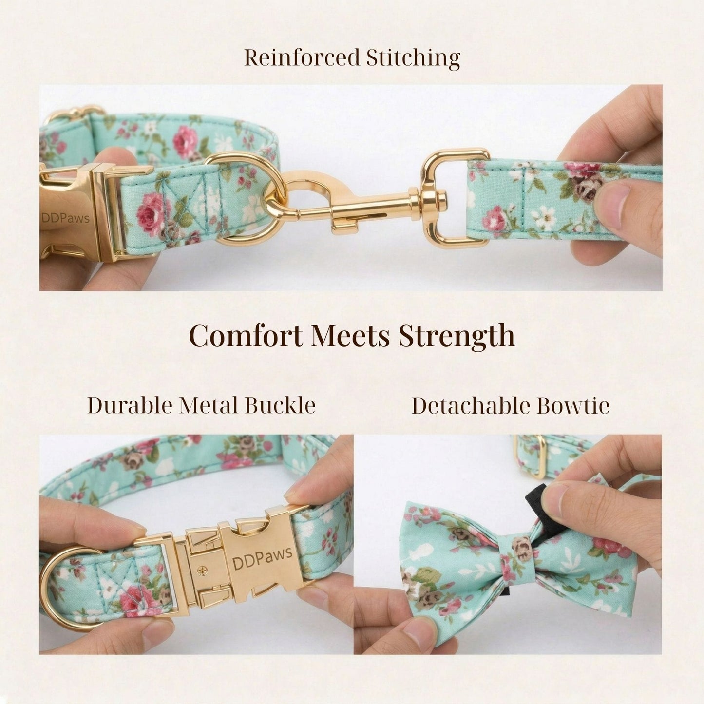 Conjunto clásico floral personalizado de Blue Blossom