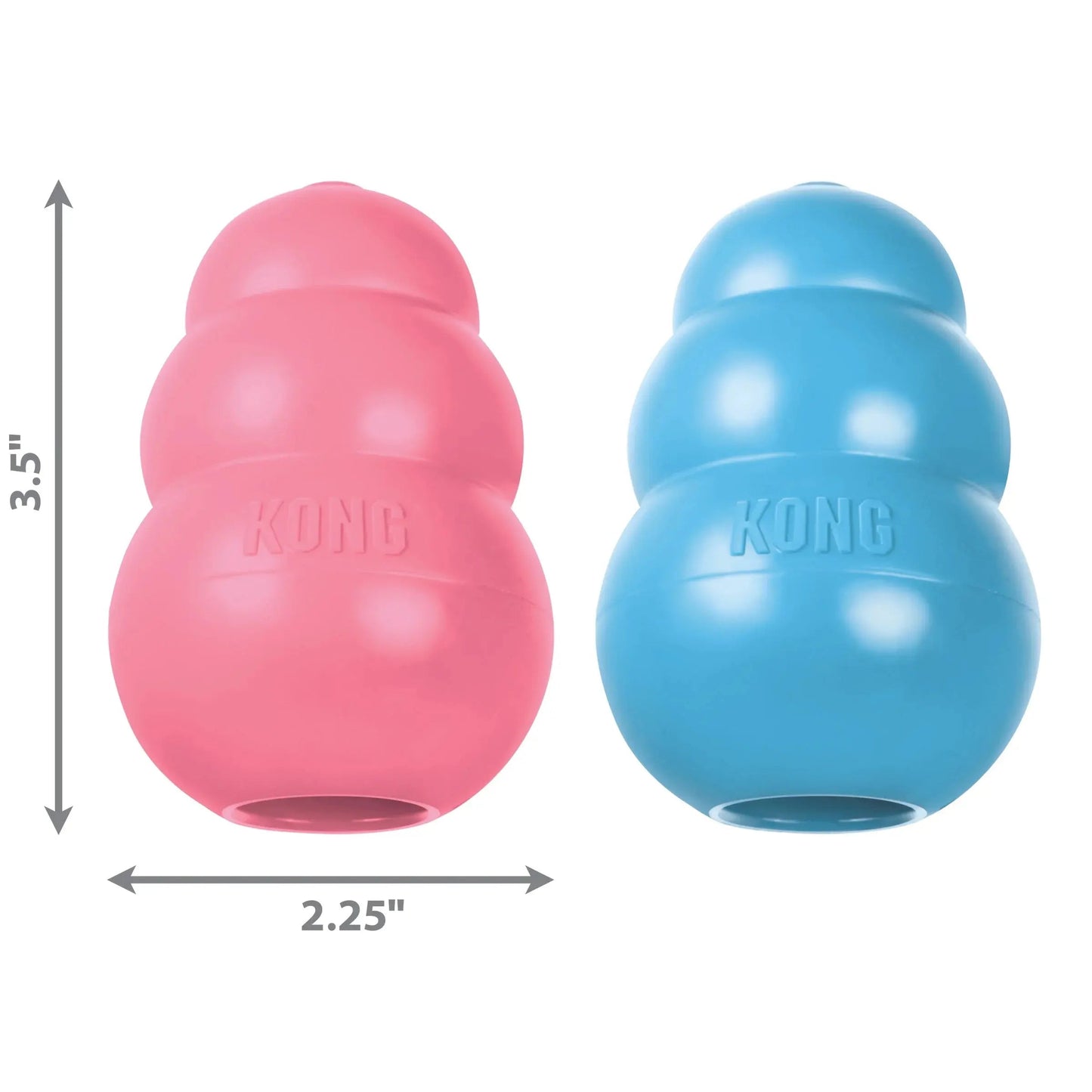 Jouet à mâcher pour chiot, bleu, taille moyenne (3,5 pouces)