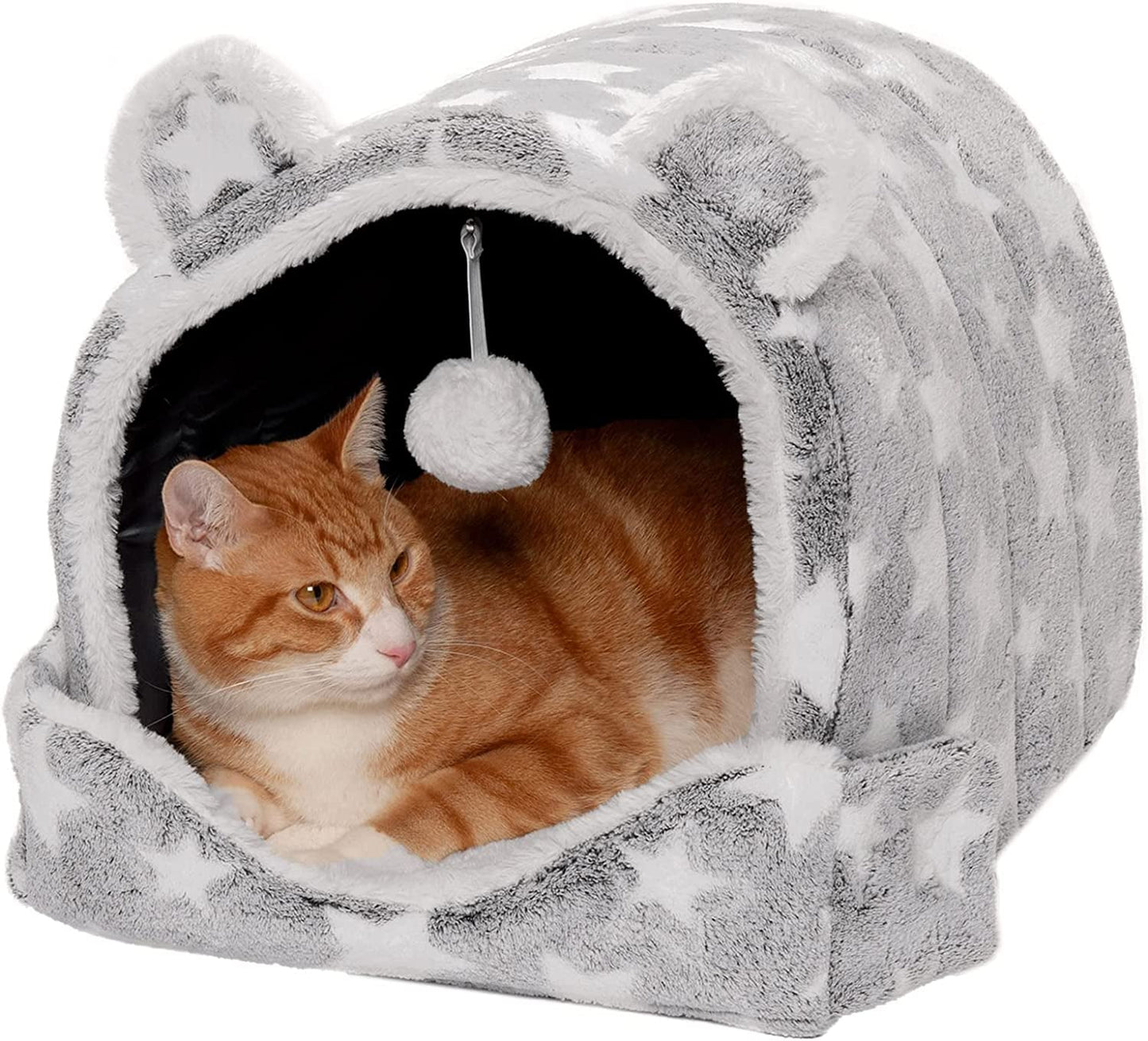 Cueva lavable para gatos de interior y perros pequeños