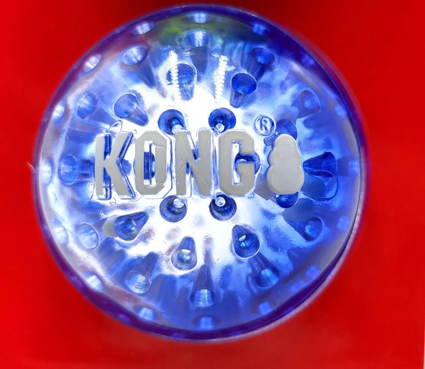 Kong Squeezz Geodz Balls - Juguete flotante para perros (2 unidades, 7,6 cm, colores variados)