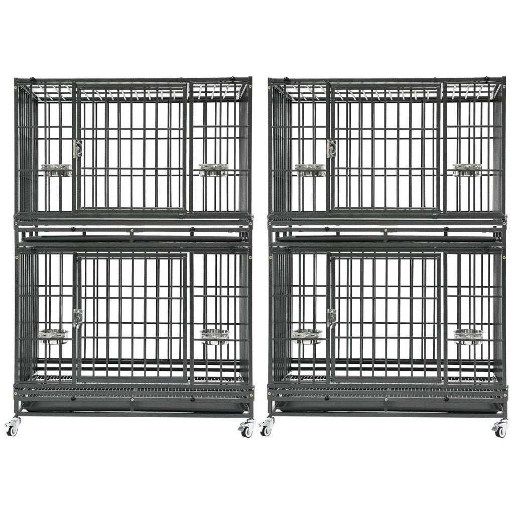 Cage de transport empilable robuste pour chien 37" 371D03 
