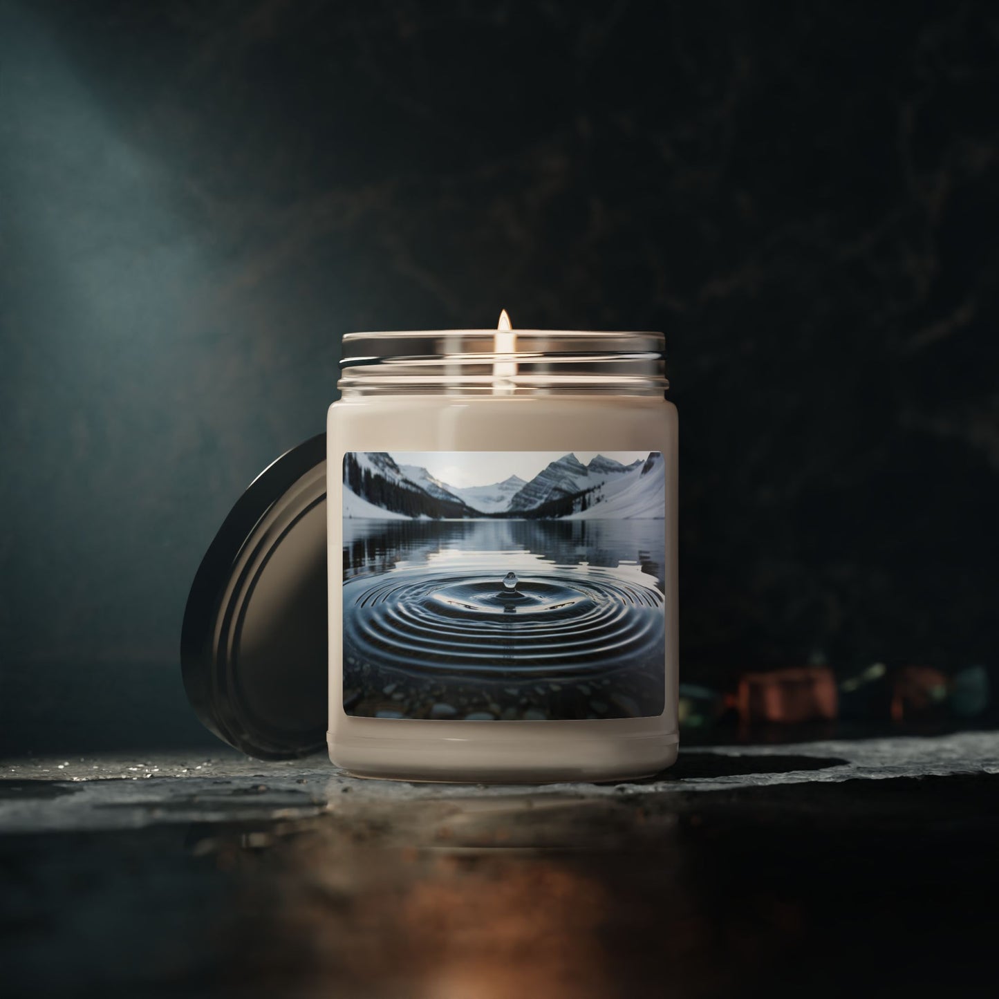 Ripple in a Snowy Mountain Lake- Scented Soy Candle, 9oz