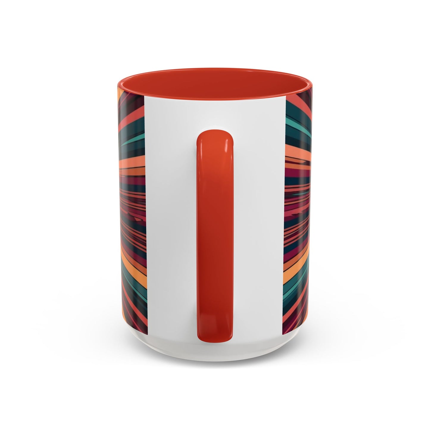 Optical Illusion Accent Mug – Ceramic Coffee Cup