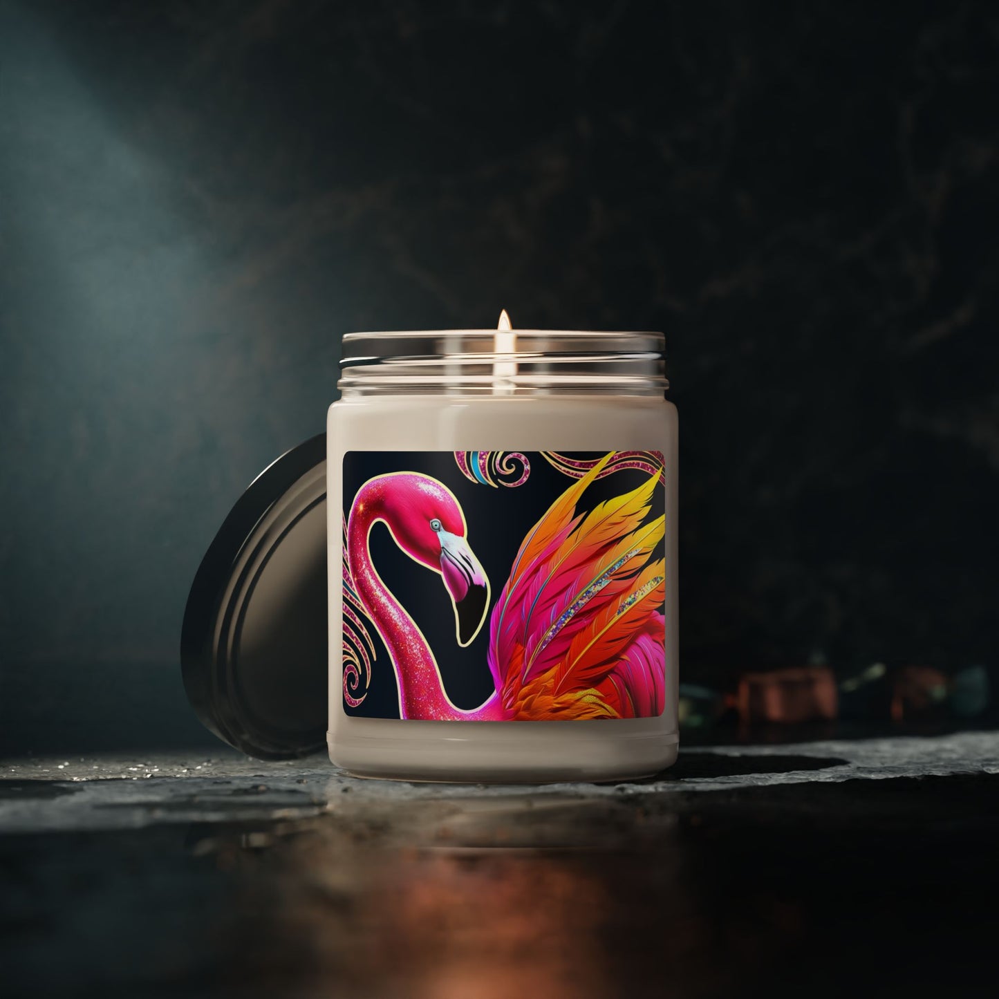 Psychedelic Flamingo- Scented Soy Candle, 9oz