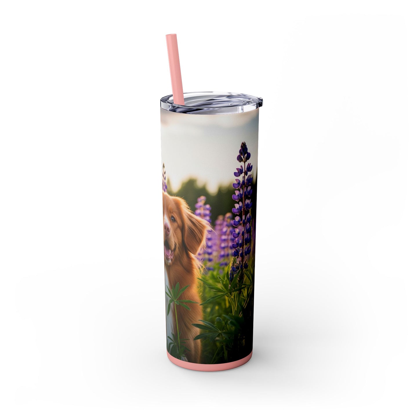 Nova Scotia Duck Tolling Retriever Skinny Tumbler with Straw, 20oz