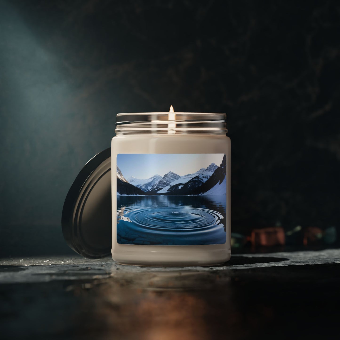 Ripple in a Snowy Mountain Lake- Scented Soy Candle, 9oz