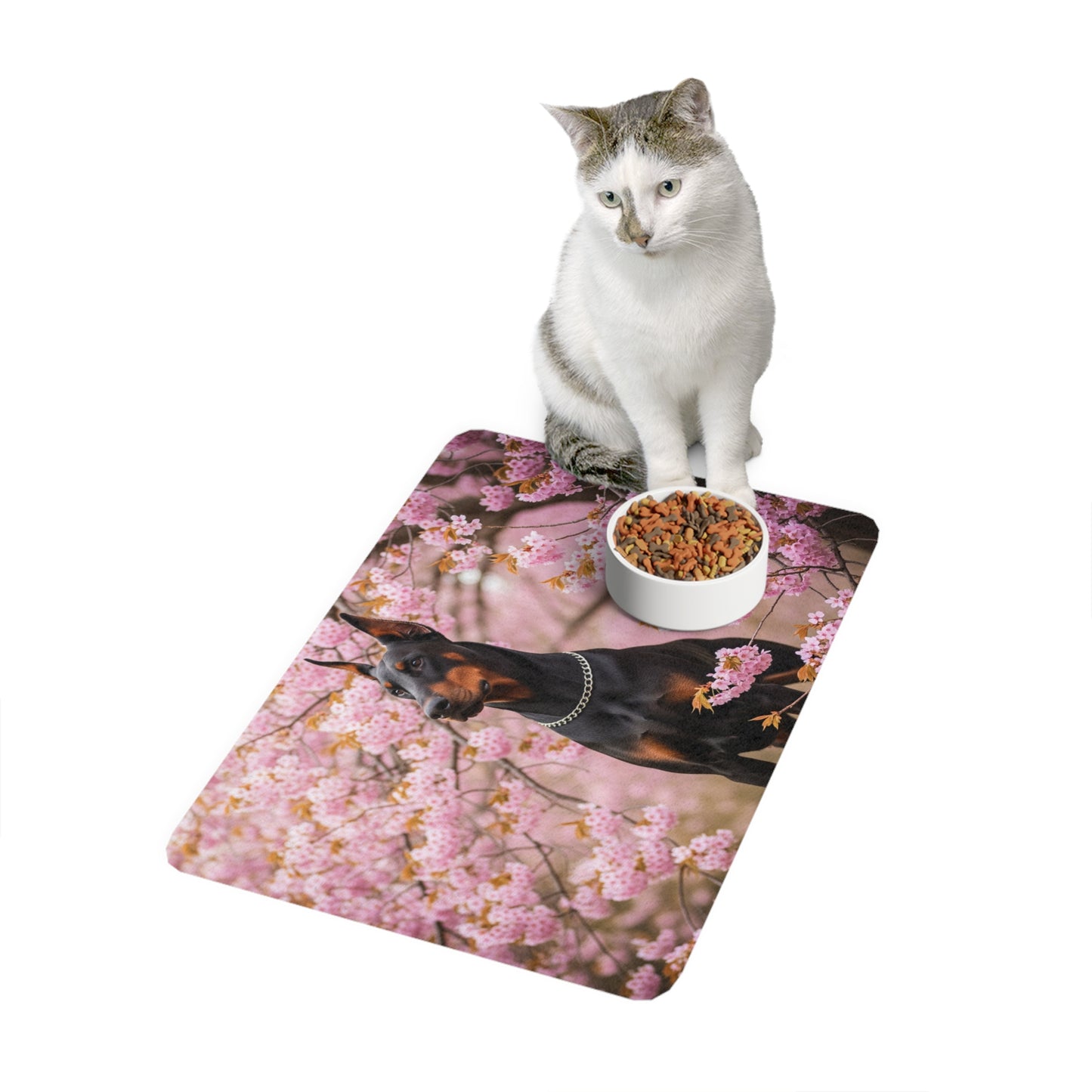 Pet Food Mat (12x18) - Doberman