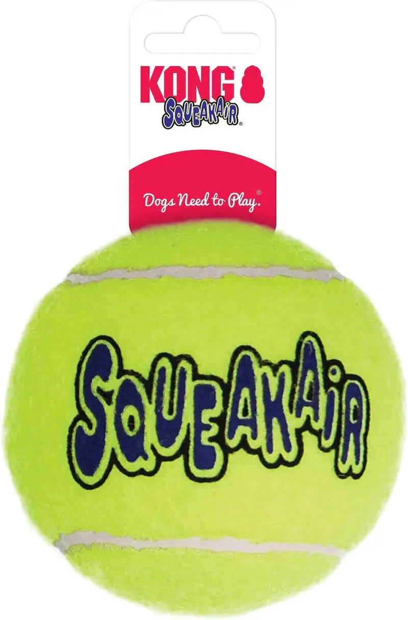 Balles de tennis KONG Squeakair (2) XL Jouet à lancer pour chien avec couineur 4"
