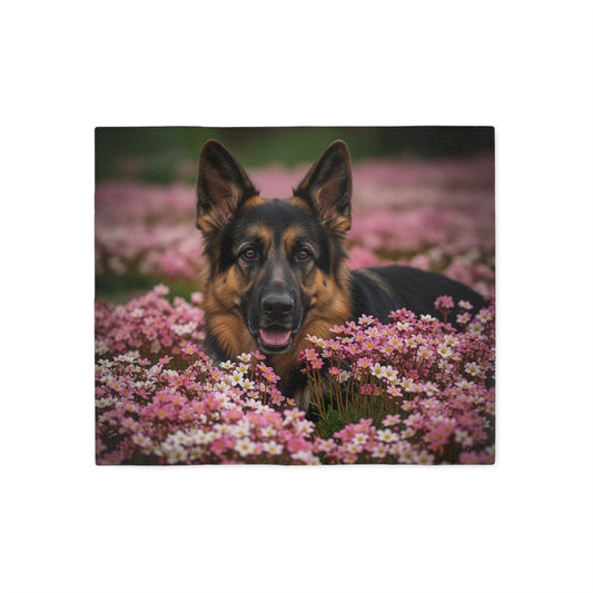 German Shepherd Sweatshirt Blanket