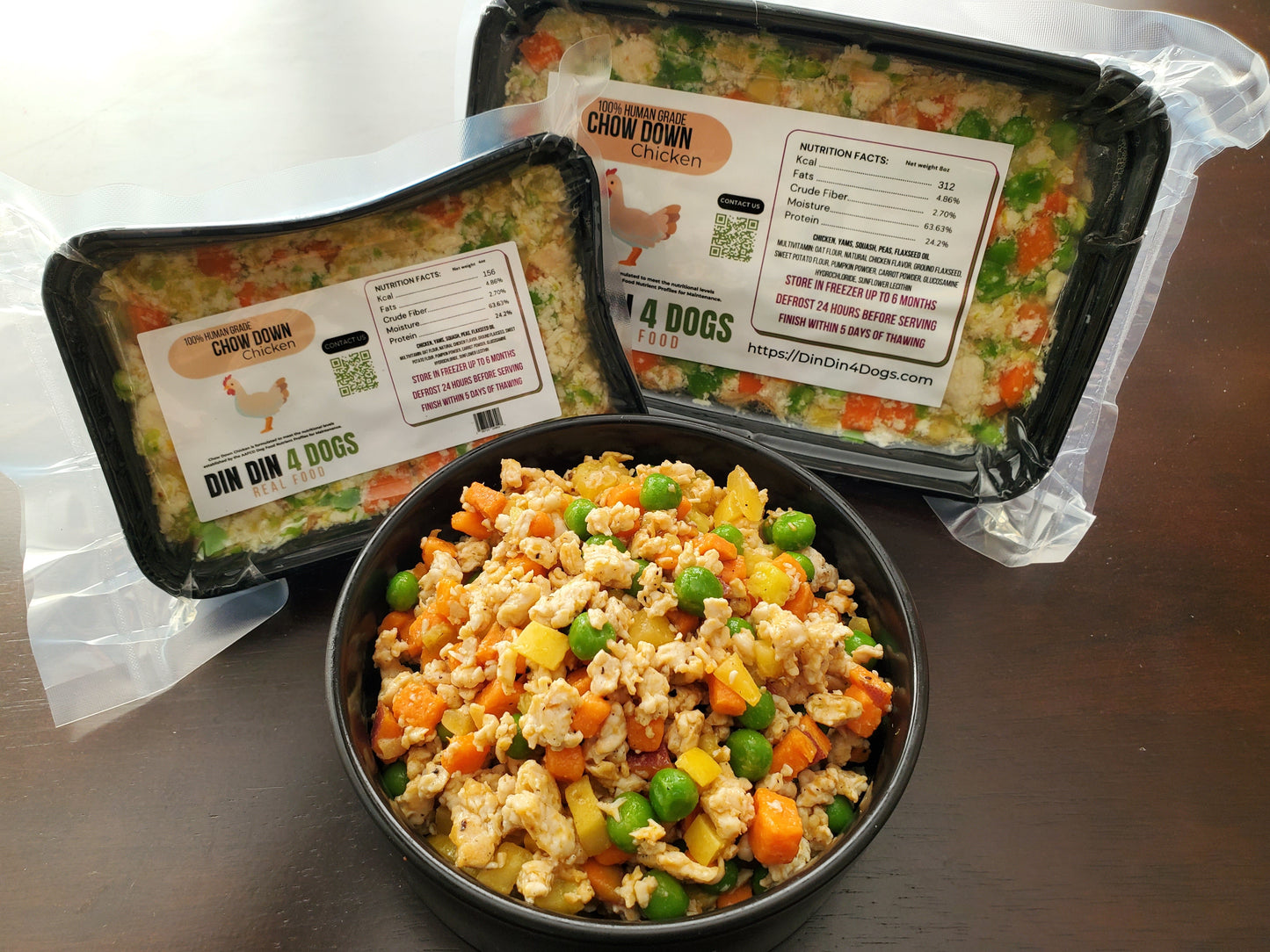 Combo de pollo y salmón: la caja incluye 24 comidas de 8 oz