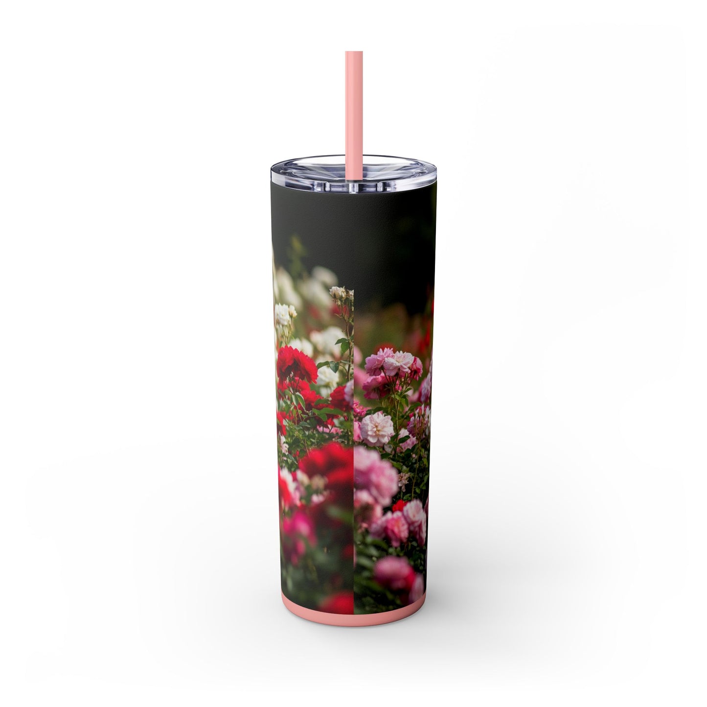 Skinny Tumbler with Straw – 20 oz Stainless Steel Cup