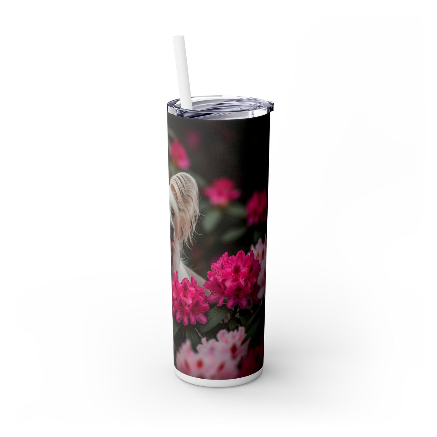 Skinny Tumbler with Straw – 20 oz Stainless Steel Cup
