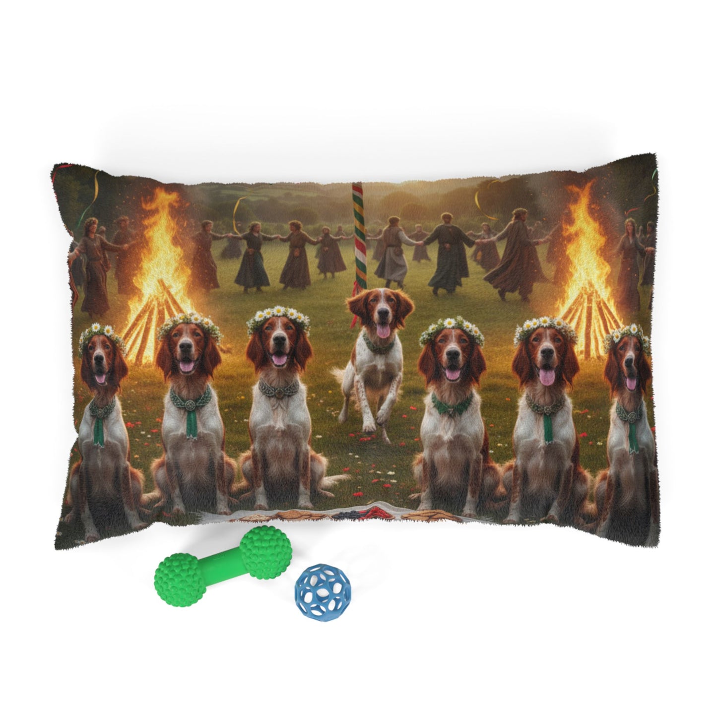 Irish Red and White Setter Pet Bed