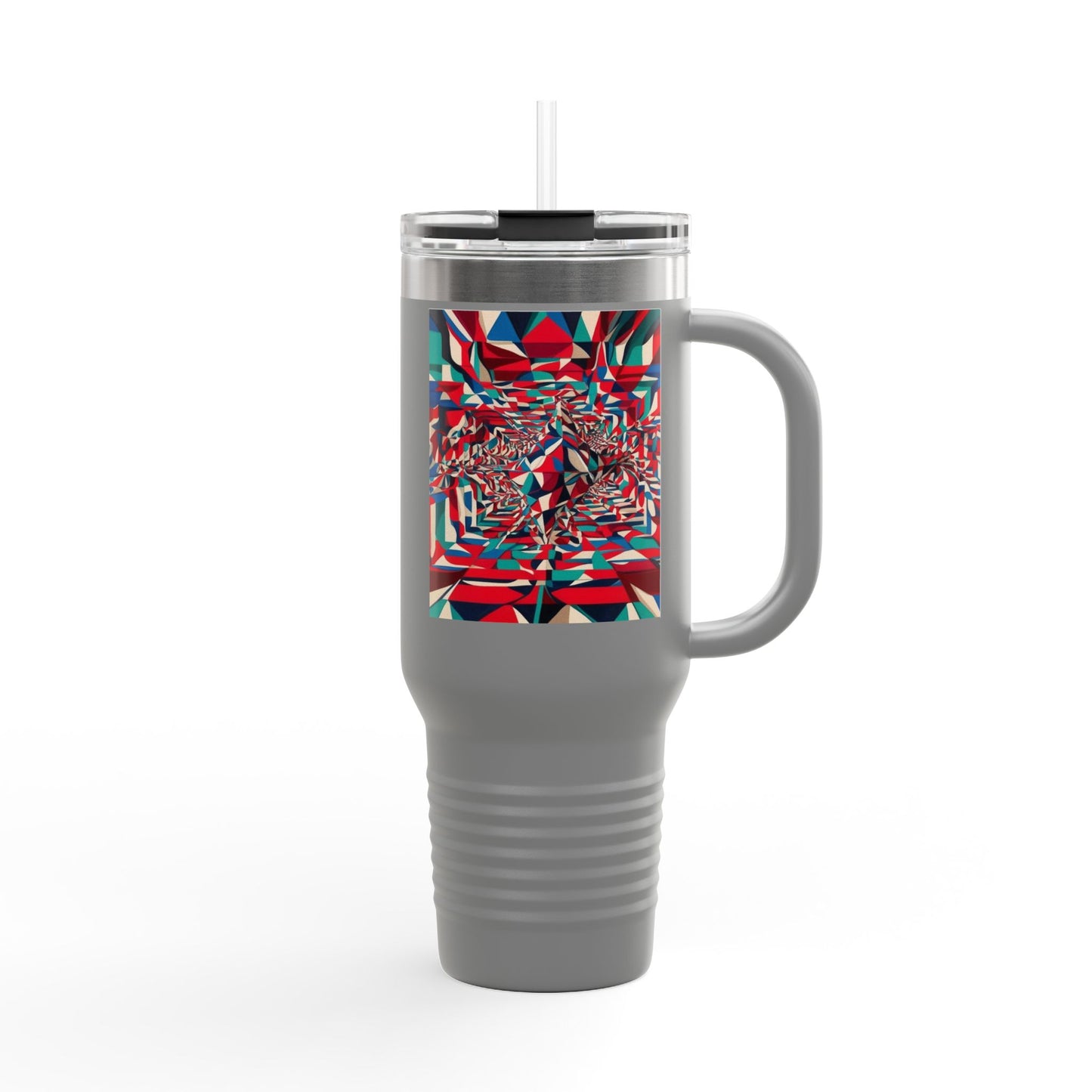 Optical Illusion Insulated Travel Mug, 40oz