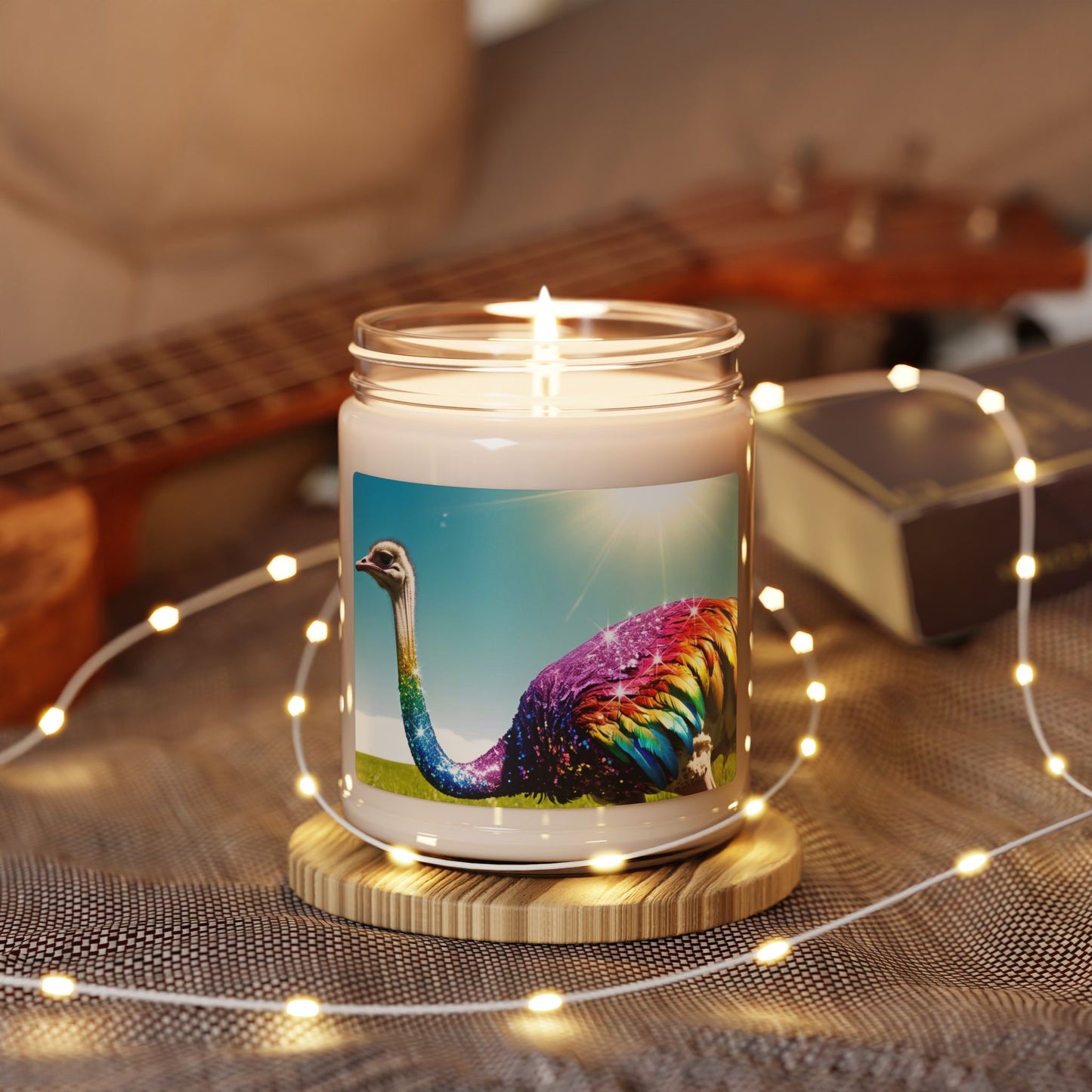 Rainbow Ostrich- Scented Soy Candle, 9oz