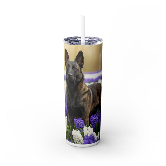 Dutch Shepherd Dog Tumbler with Straw, 20oz