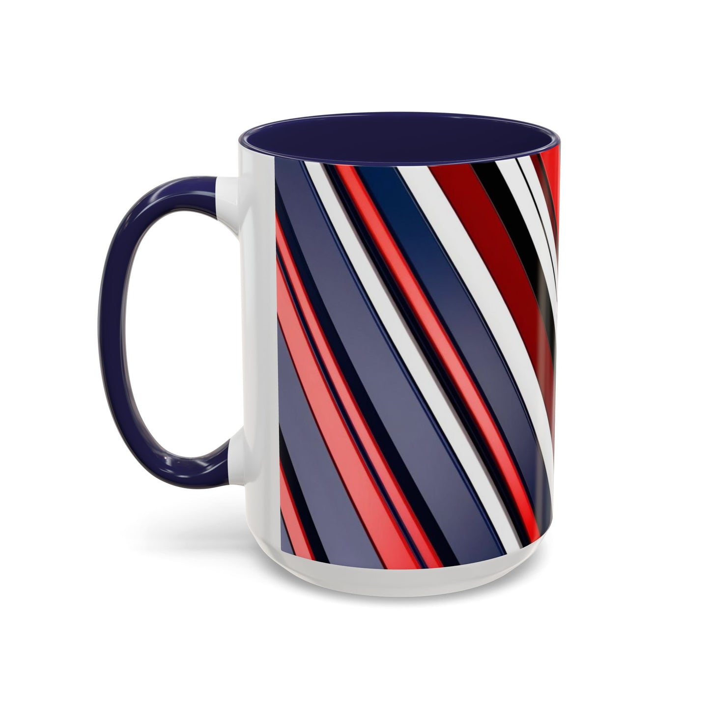 Optical Illusion Accent Mug – Ceramic Coffee Cup