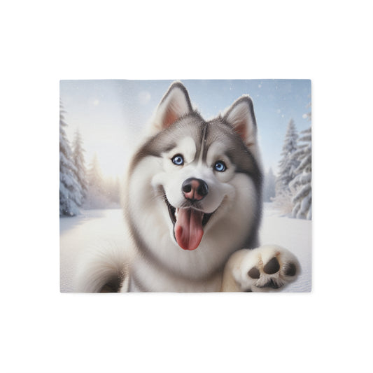 Siberian Husky Sweatshirt Blanket