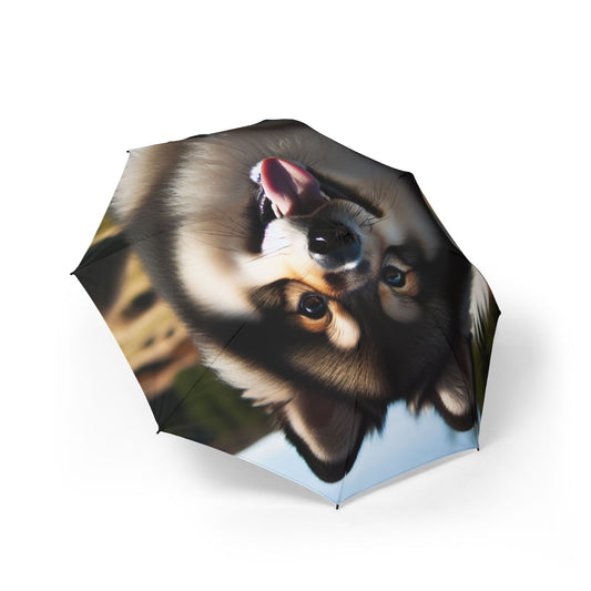 Norwegian Buhund Semi-Automatic Foldable Umbrella