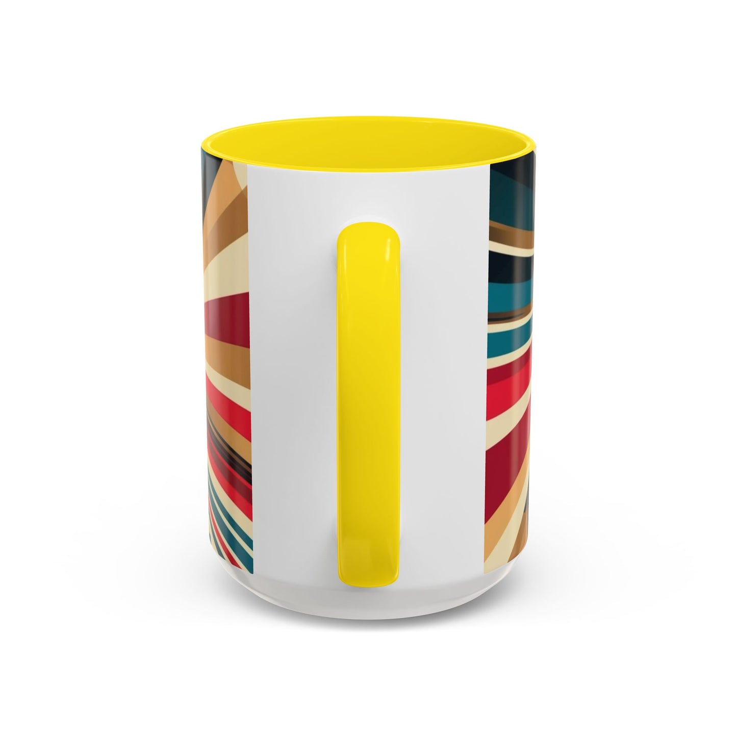 Optical Illusion Accent Mug – Ceramic Coffee Cup