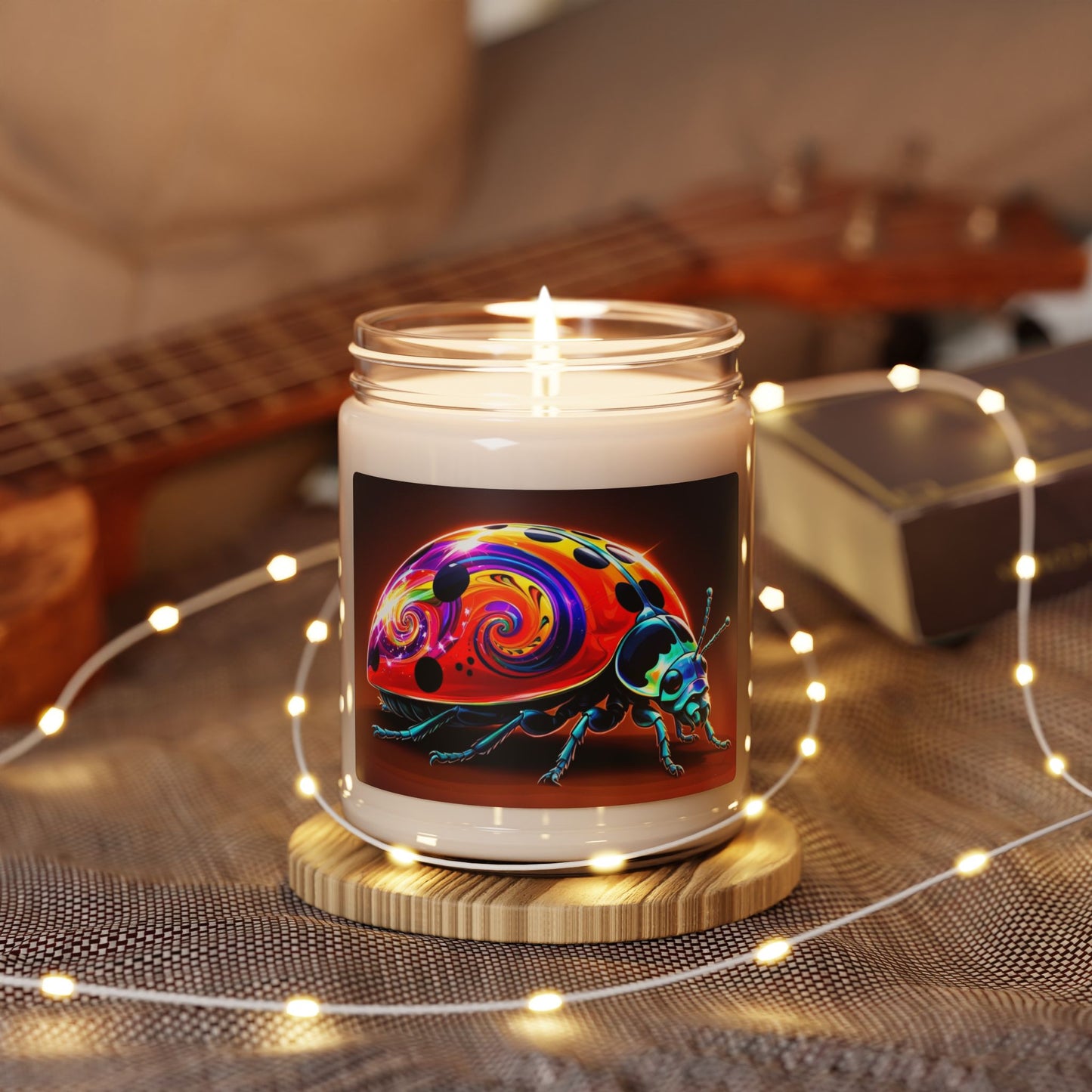 Psychedelic Ladybug- Scented Soy Candle, 9oz