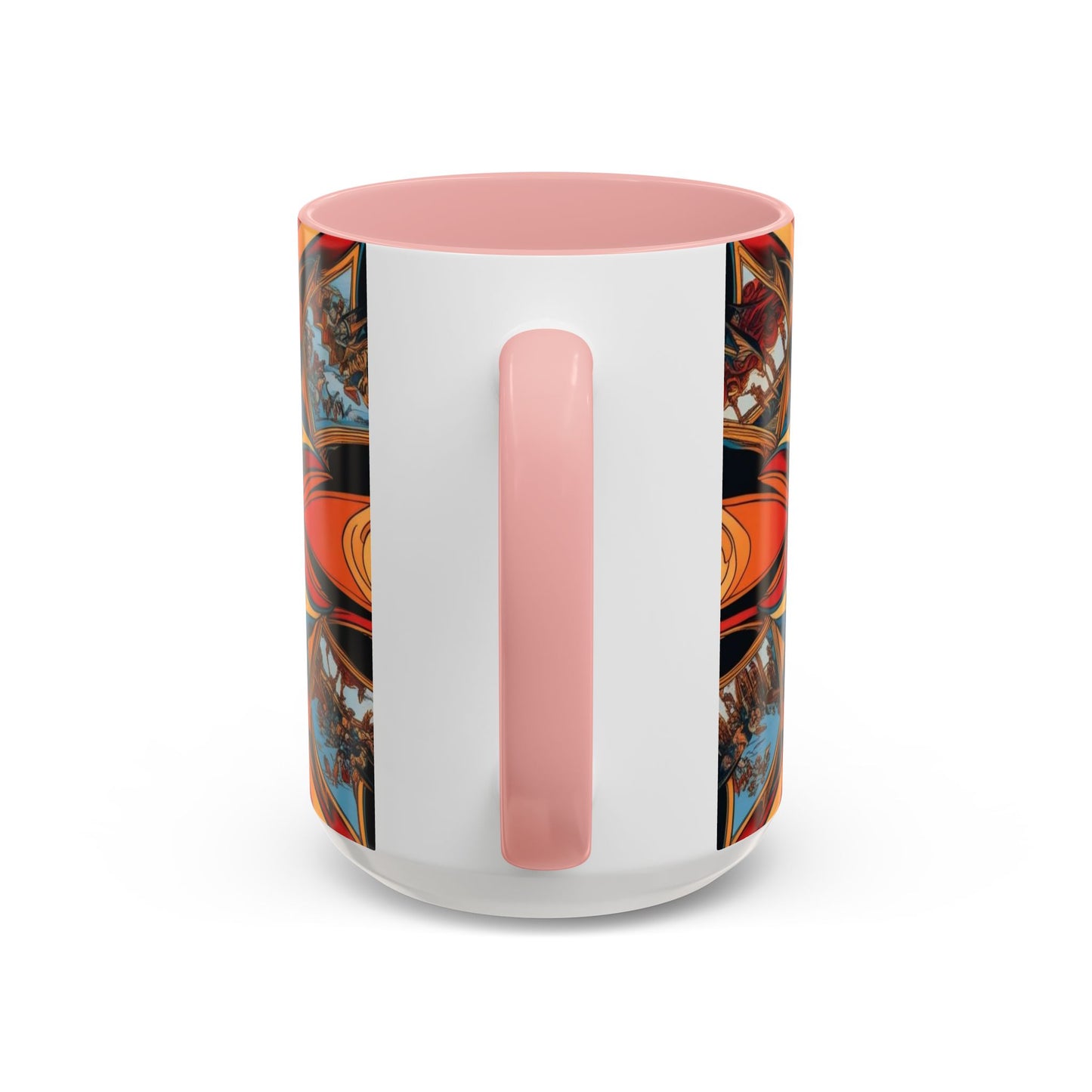 Optical Illusion Accent Mug – Ceramic Coffee Cup