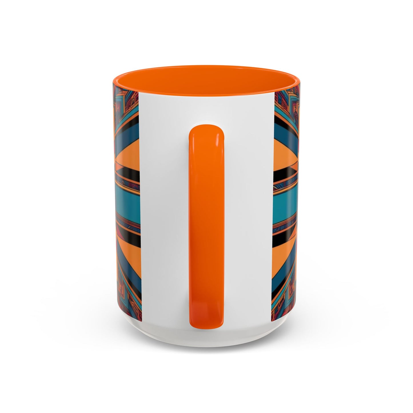 Optical Illusion Accent Mug – Ceramic Coffee Cup