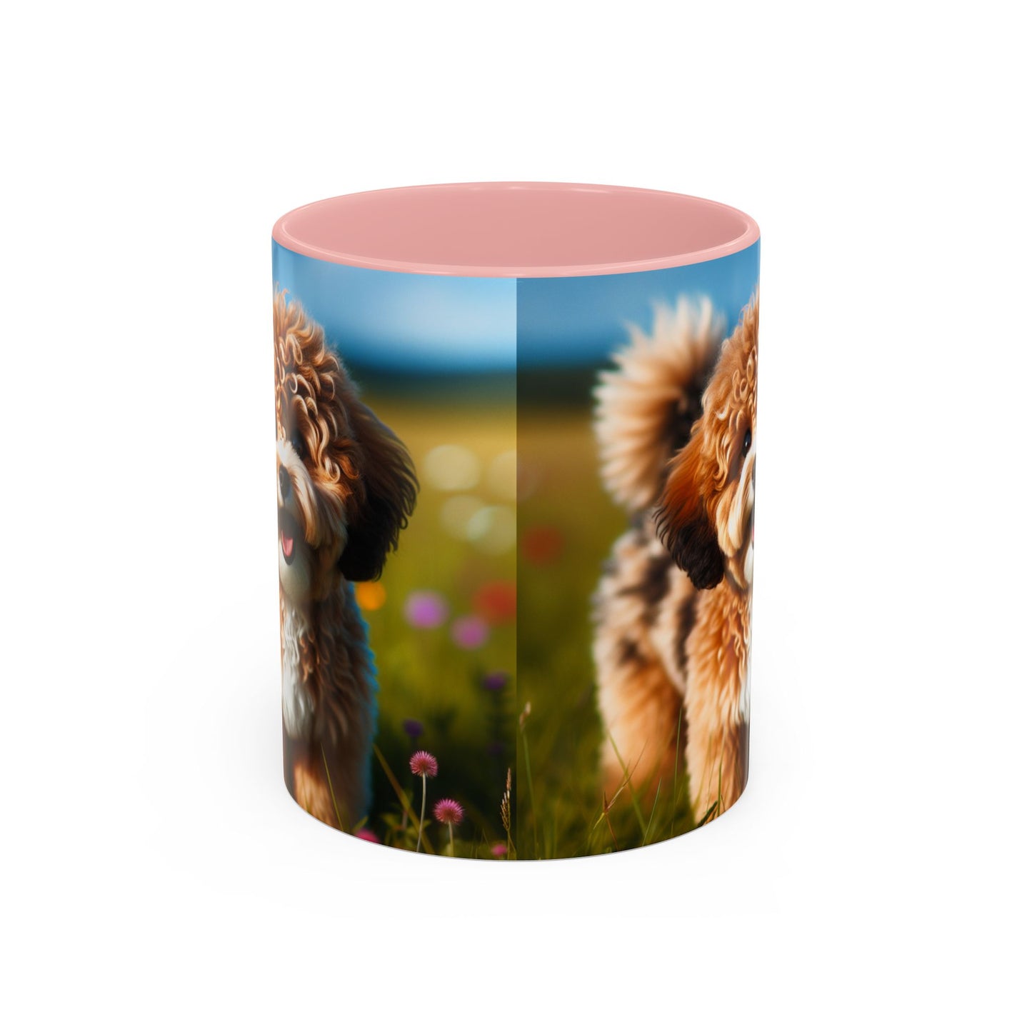Russkaya Tsvetnaya Bolonka Accent Coffee Mug - Perfect Gift for Dog Lovers