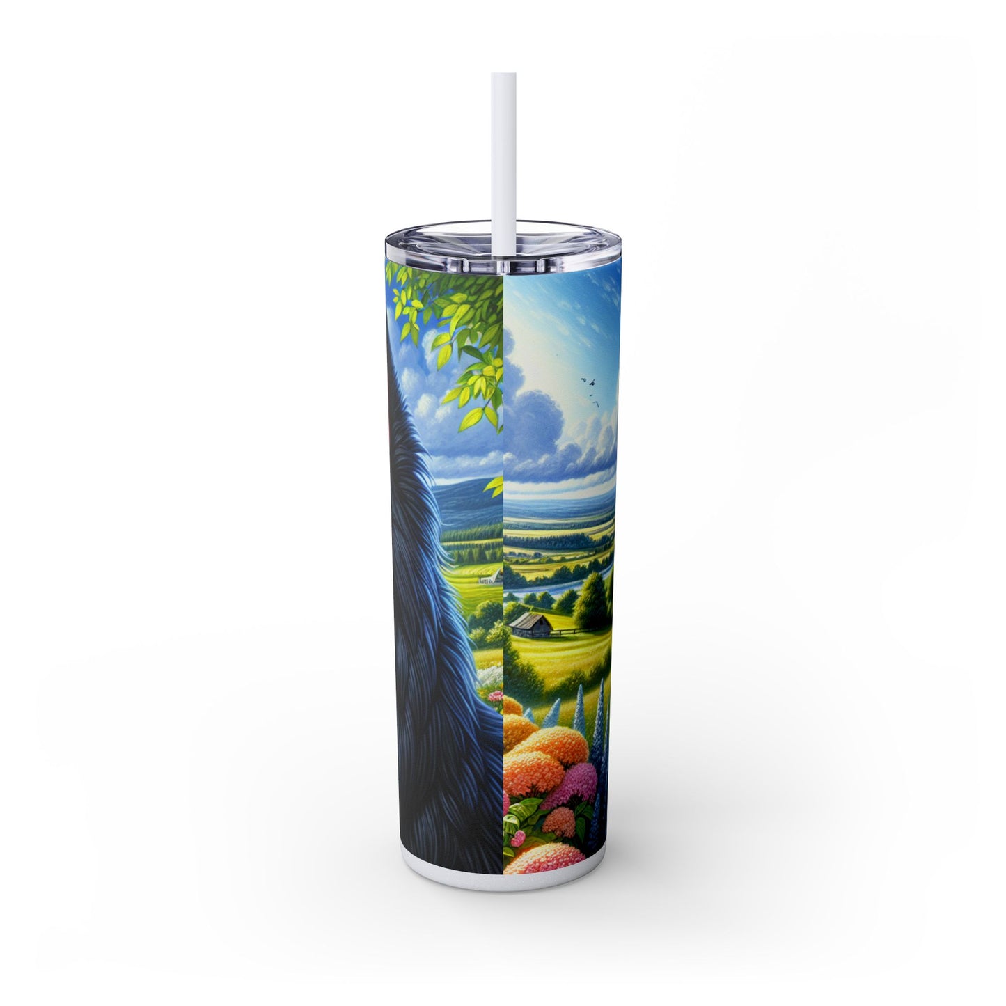 Gobelet isotherme à motif de berger croate avec paille, 59 cl