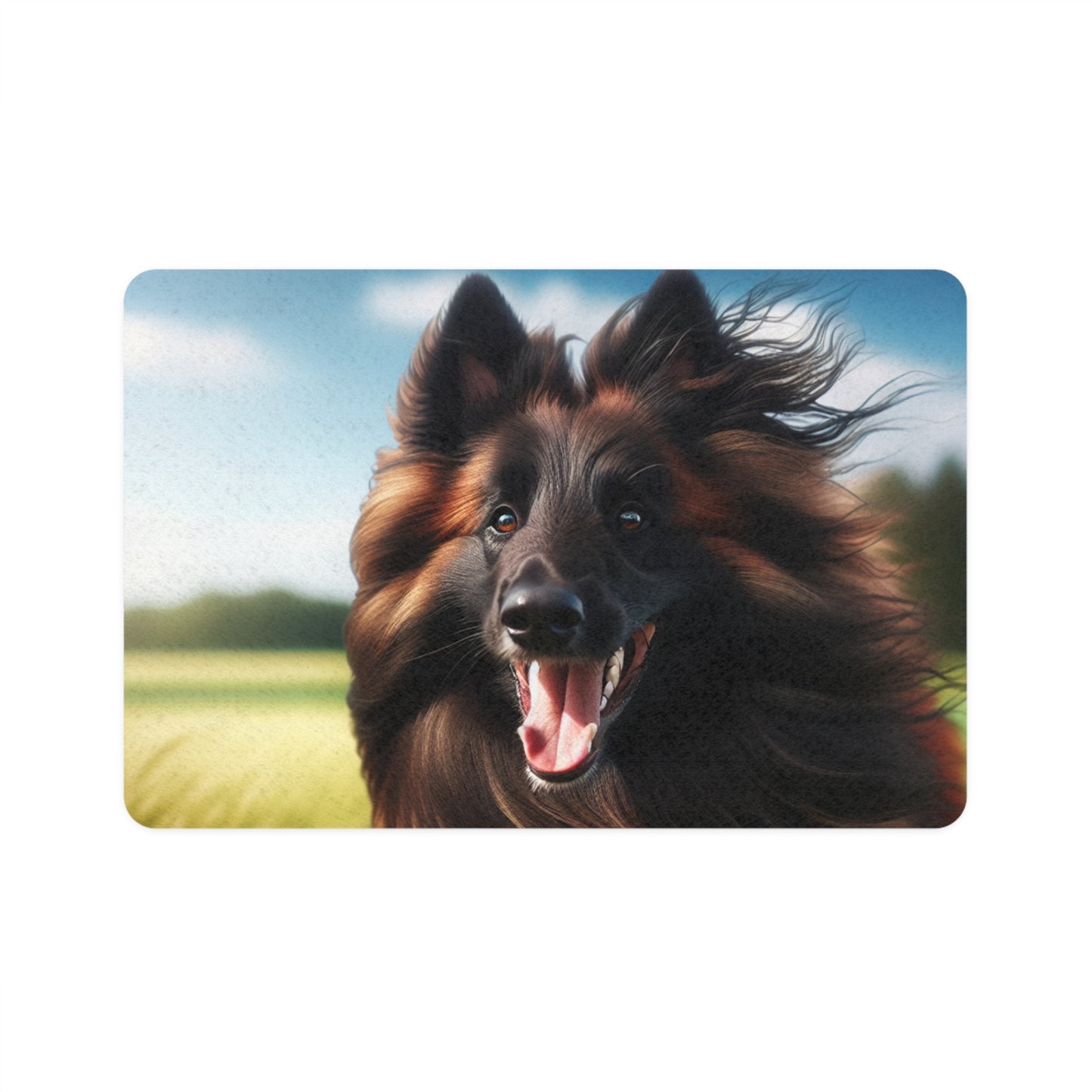 Pet Food Mat (12x18) - Belgian Shepherd Dog Tervuren