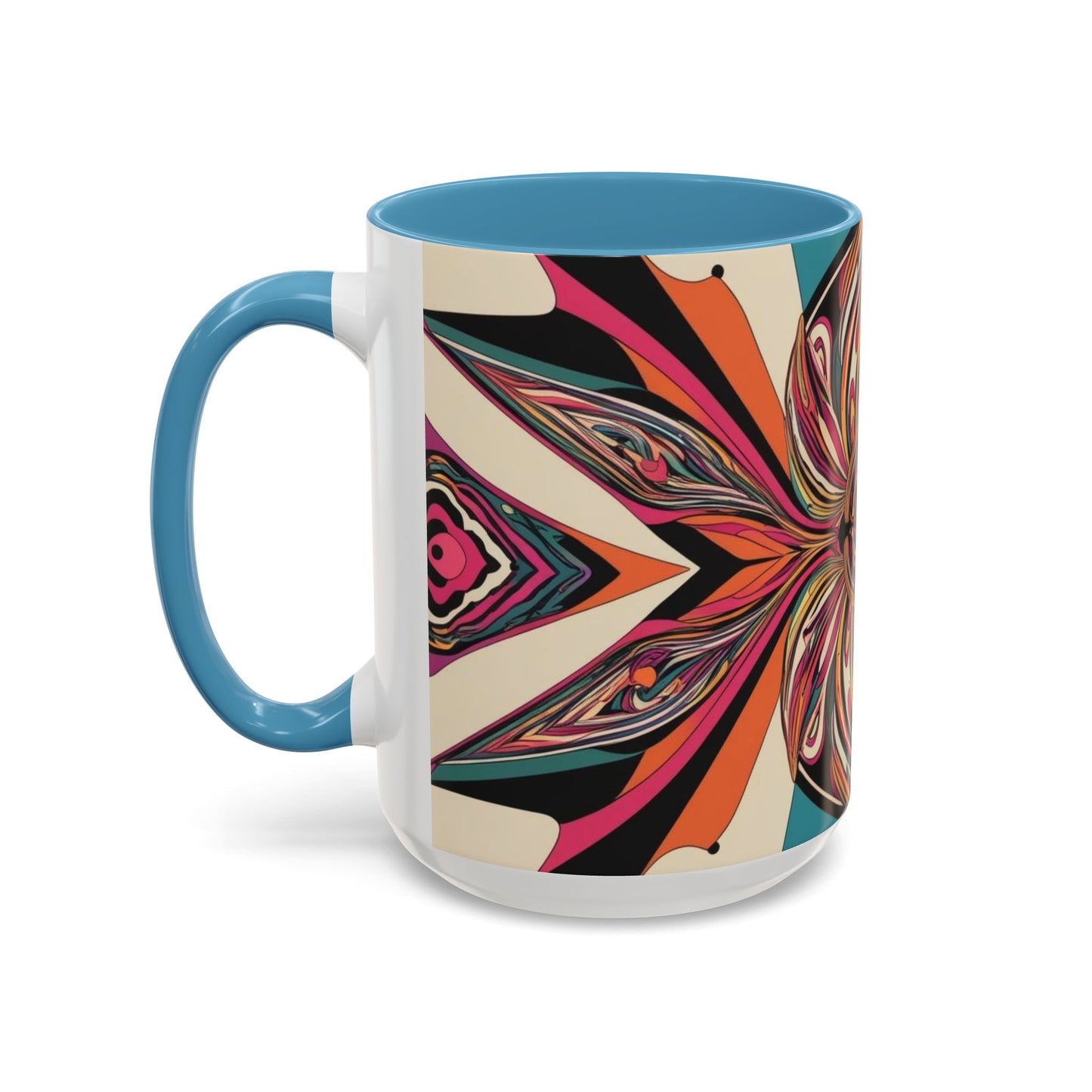 Optical Illusion Accent Mug – Ceramic Coffee Cup