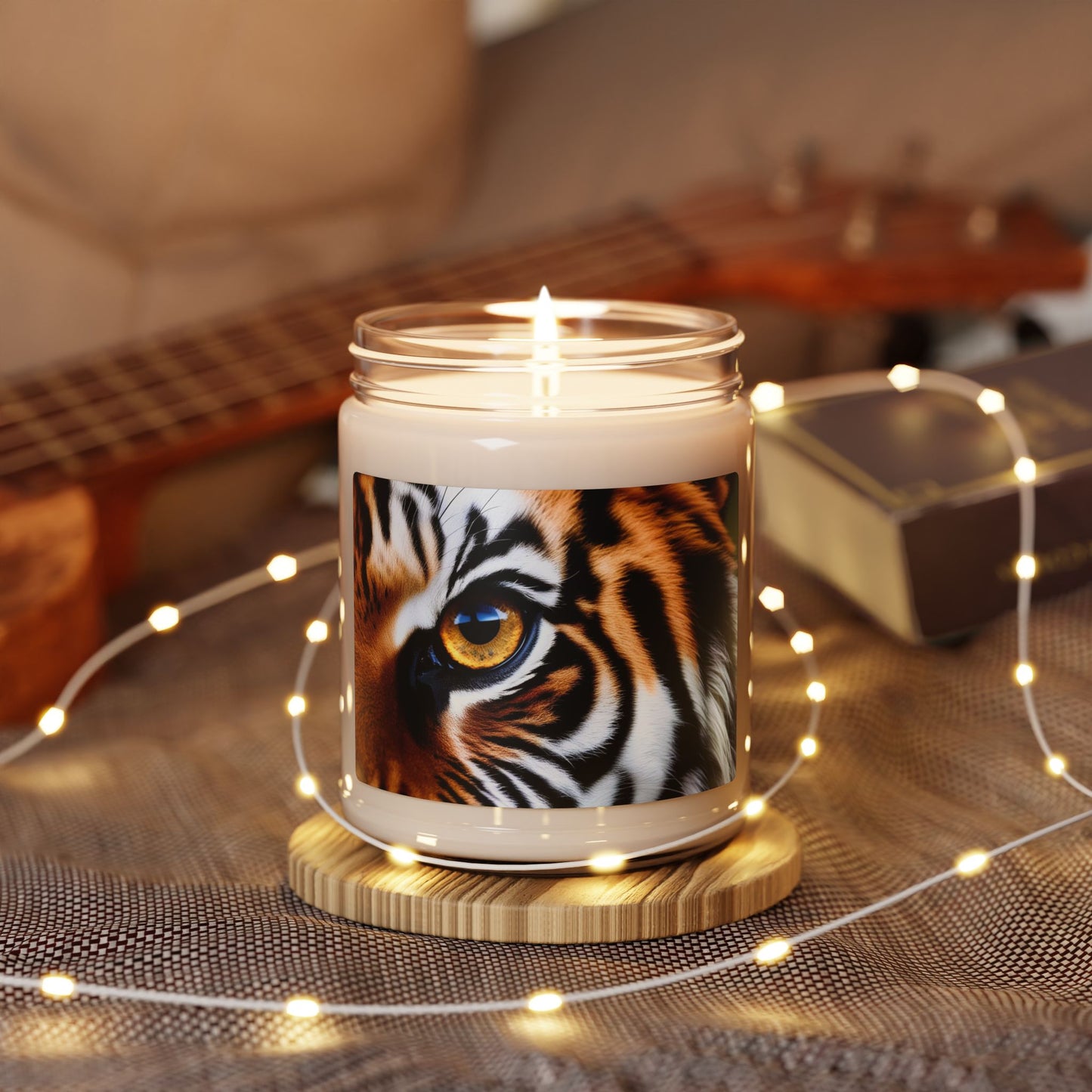 Close Up of a Tiger's Eye- Scented Soy Candle, 9oz