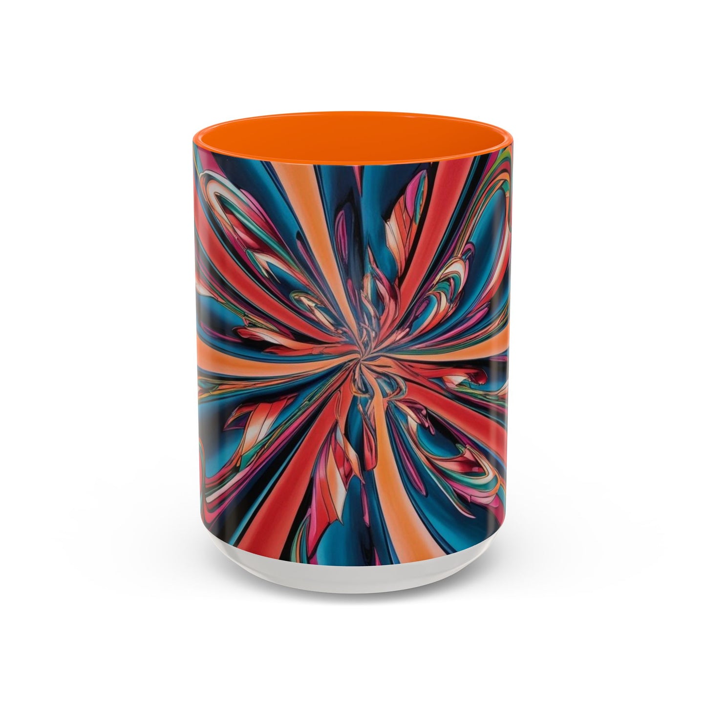 Optical Illusion Accent Mug – Ceramic Coffee Cup