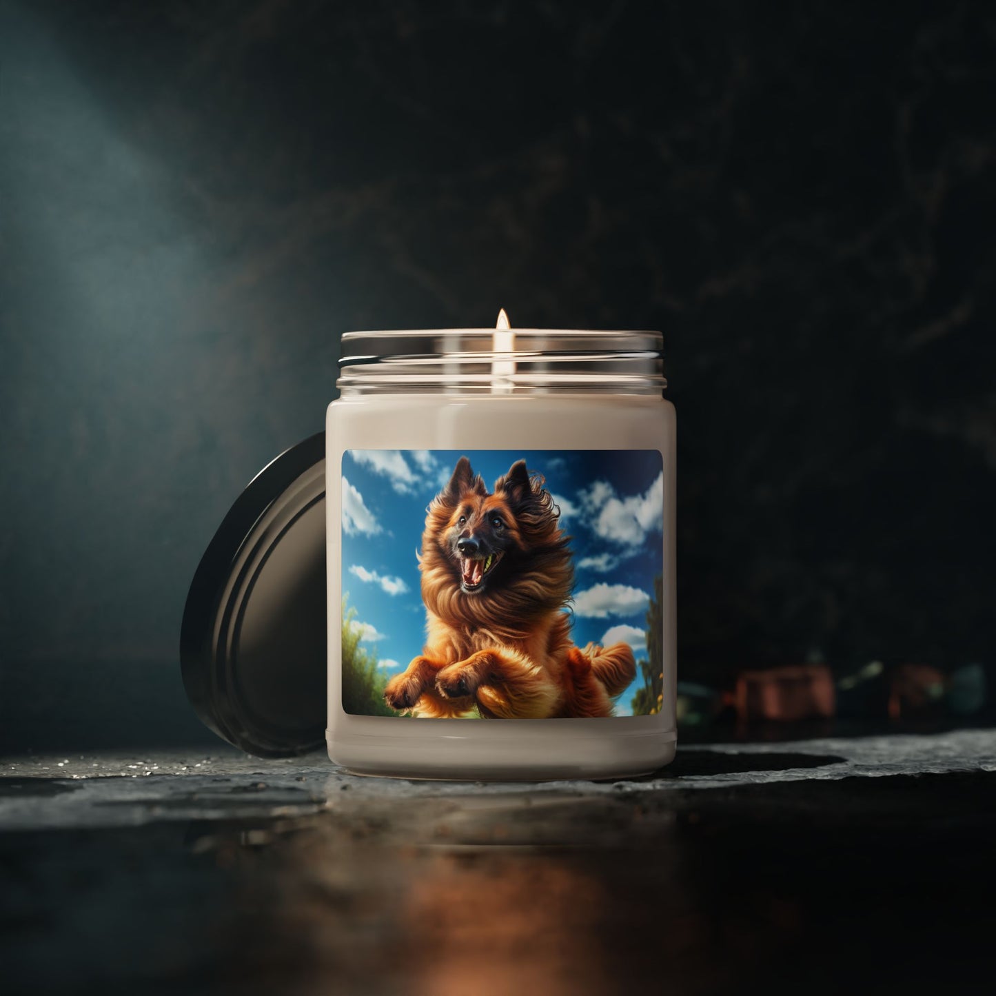 Belgian Shepherd Dog Laekenois- Scented Soy Candle, 9oz