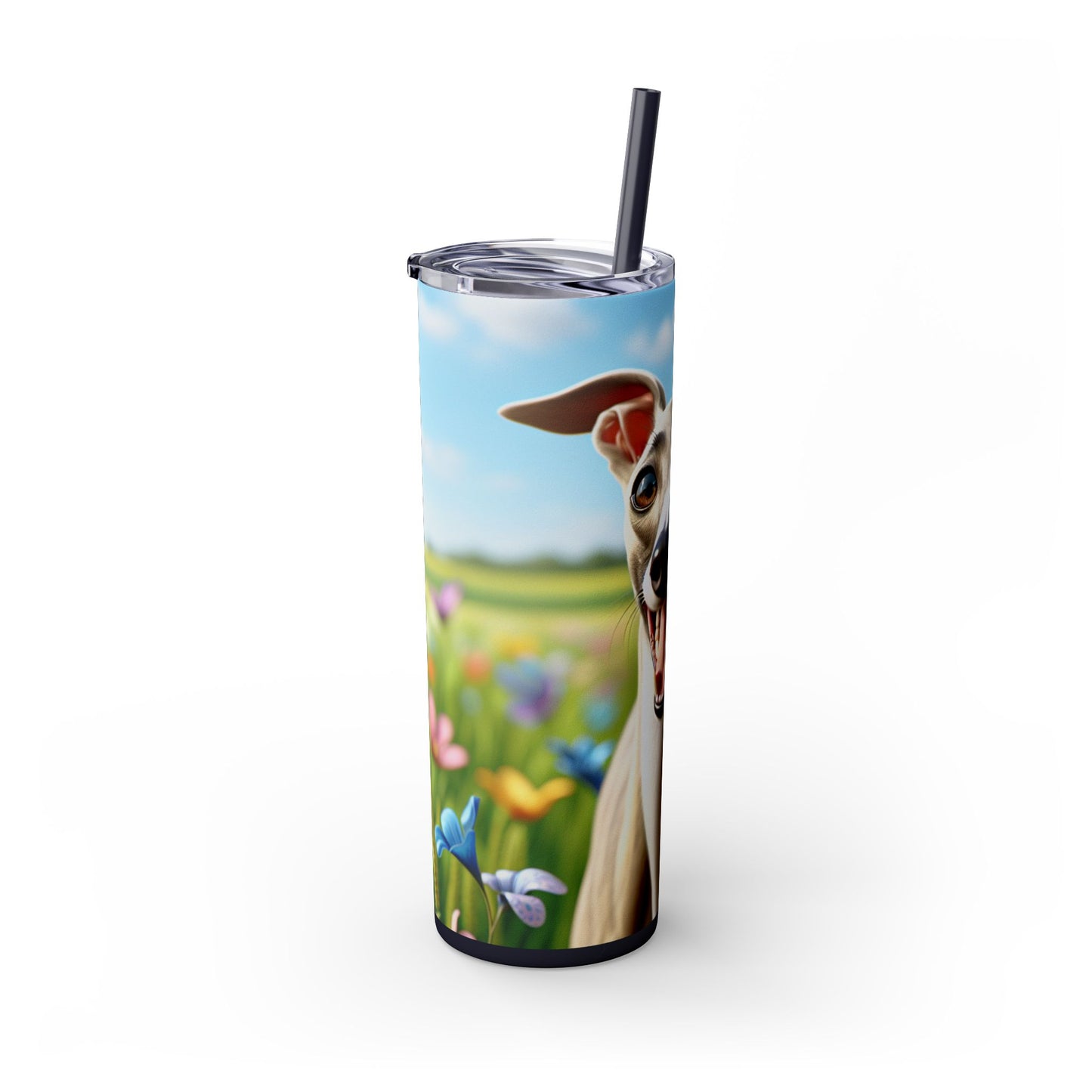 Whippet Skinny Tumbler with Straw, 20oz