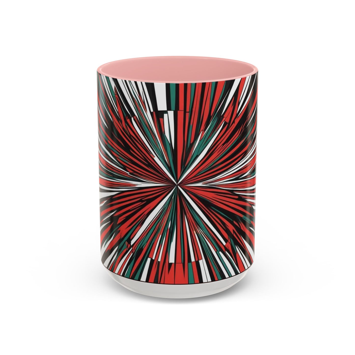 Optical Illusion Accent Mug – Ceramic Coffee Cup