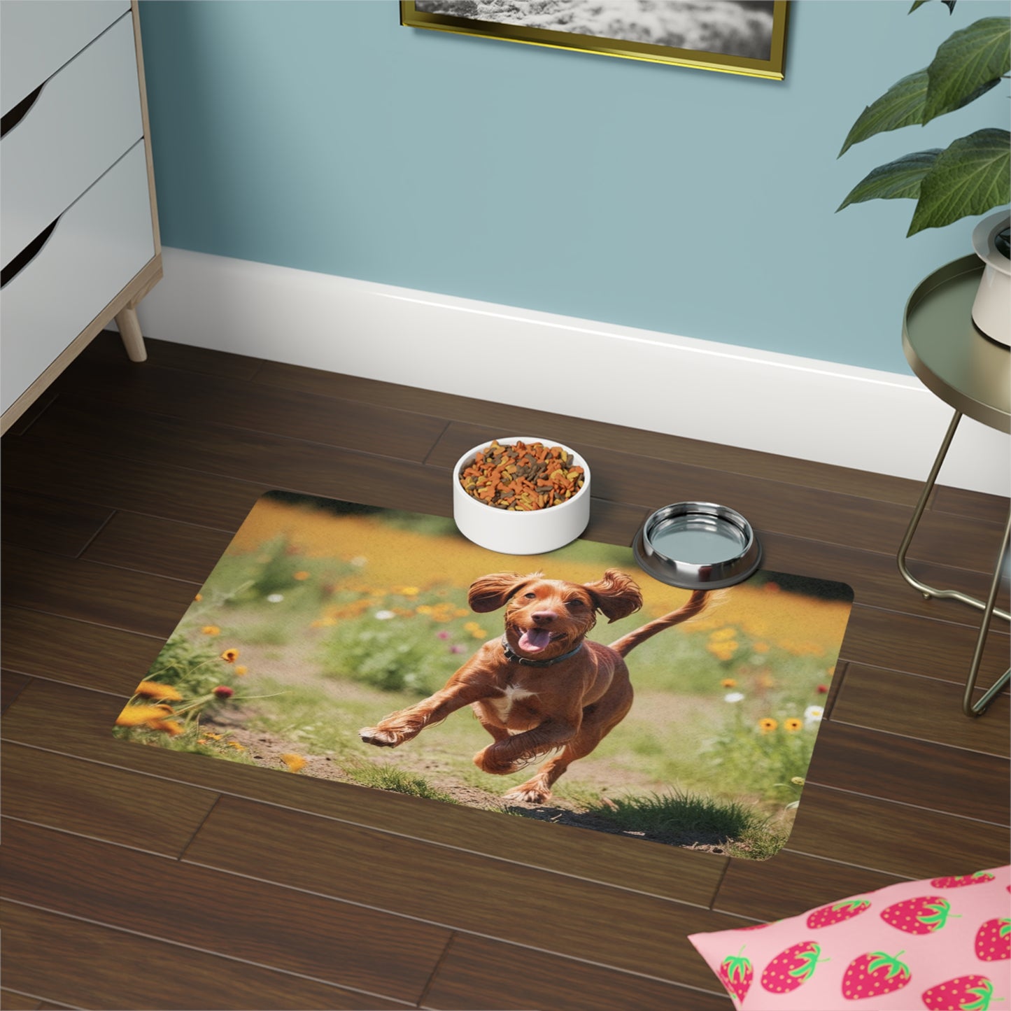 Pet Food Mat (12x18) - Hungarian Wirehaired Vizsla