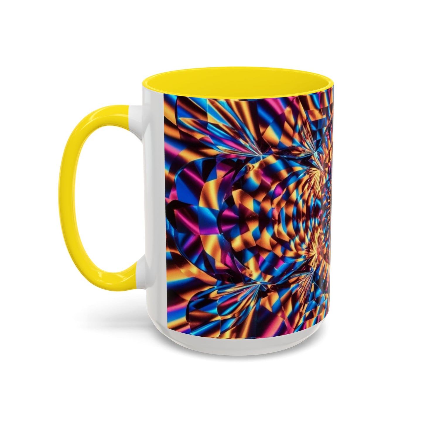 Optical Illusion Accent Mug – Ceramic Coffee Cup