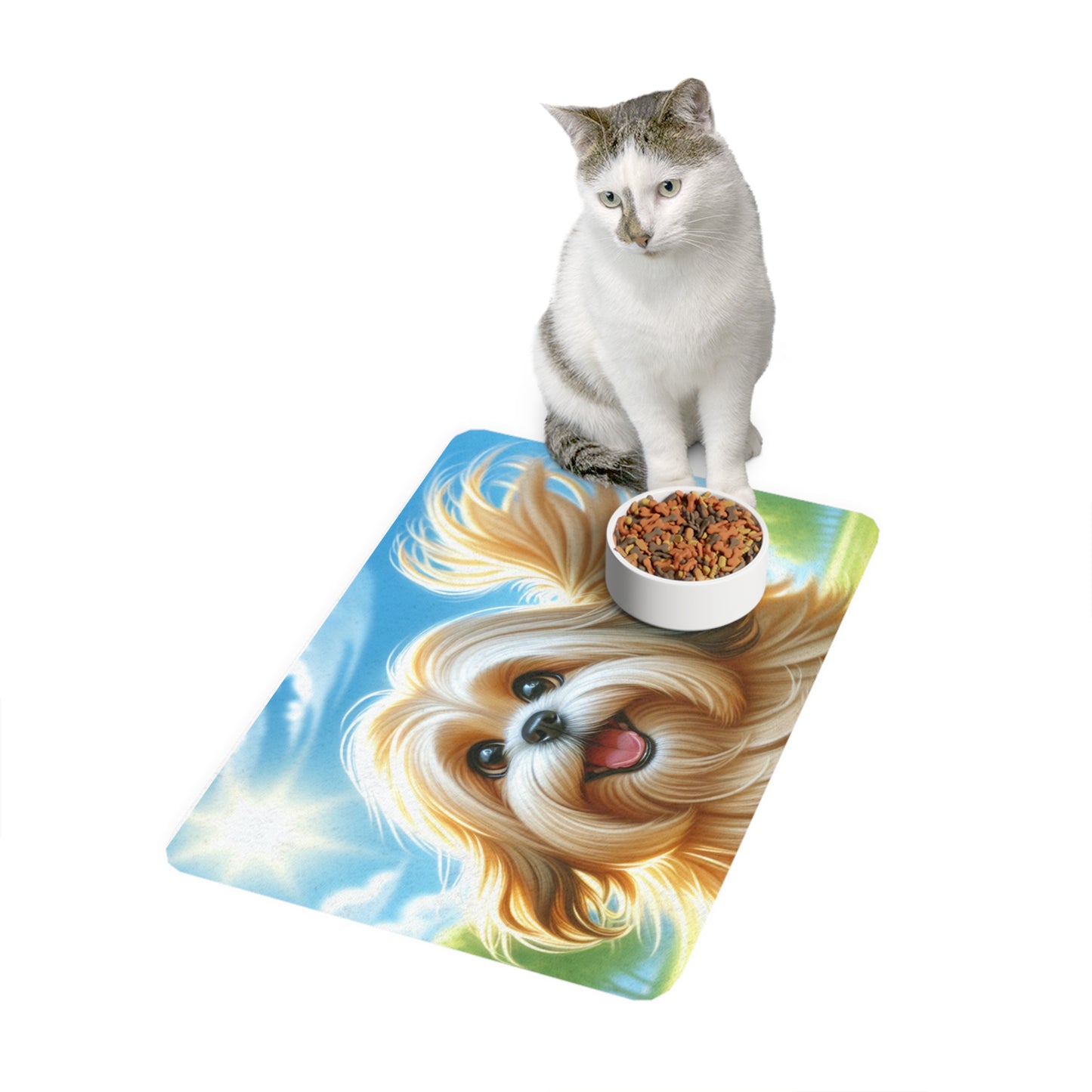 Pet Food Mat (12x18) - Lhasa Apso