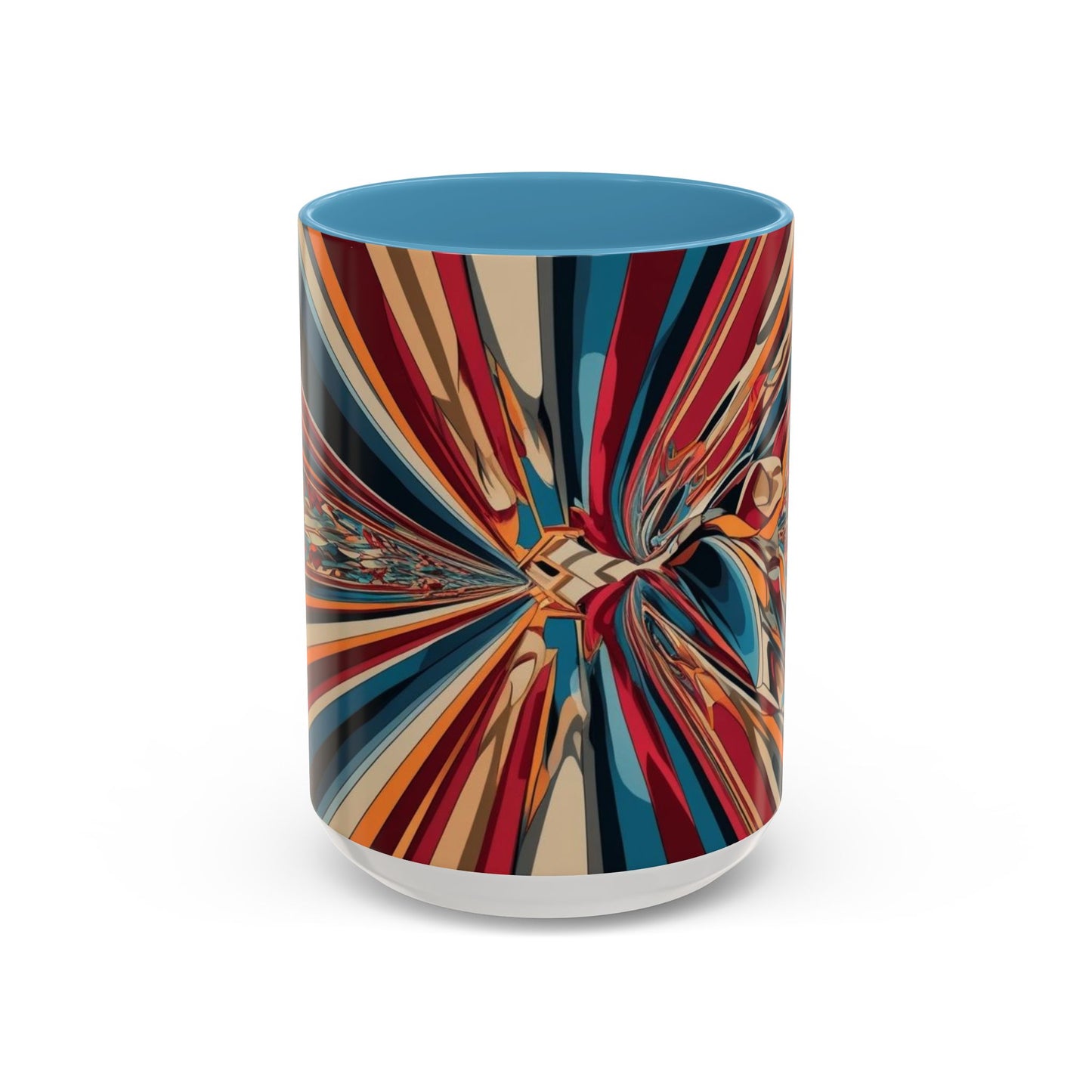 Optical Illusion Accent Mug – Ceramic Coffee Cup