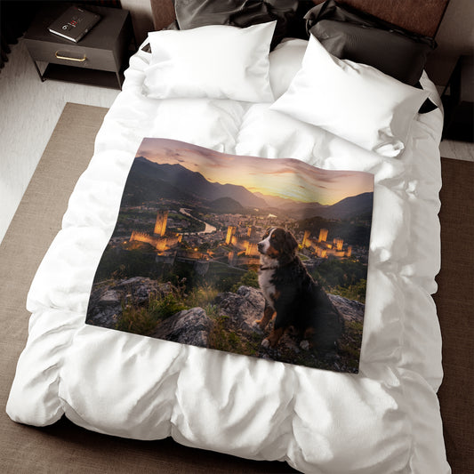 Bernese Mountain Dog Blanket